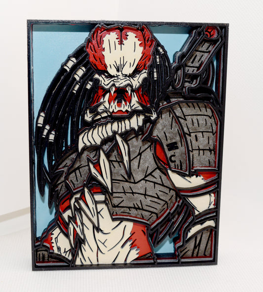 3-D Layered Predator Wooden Art