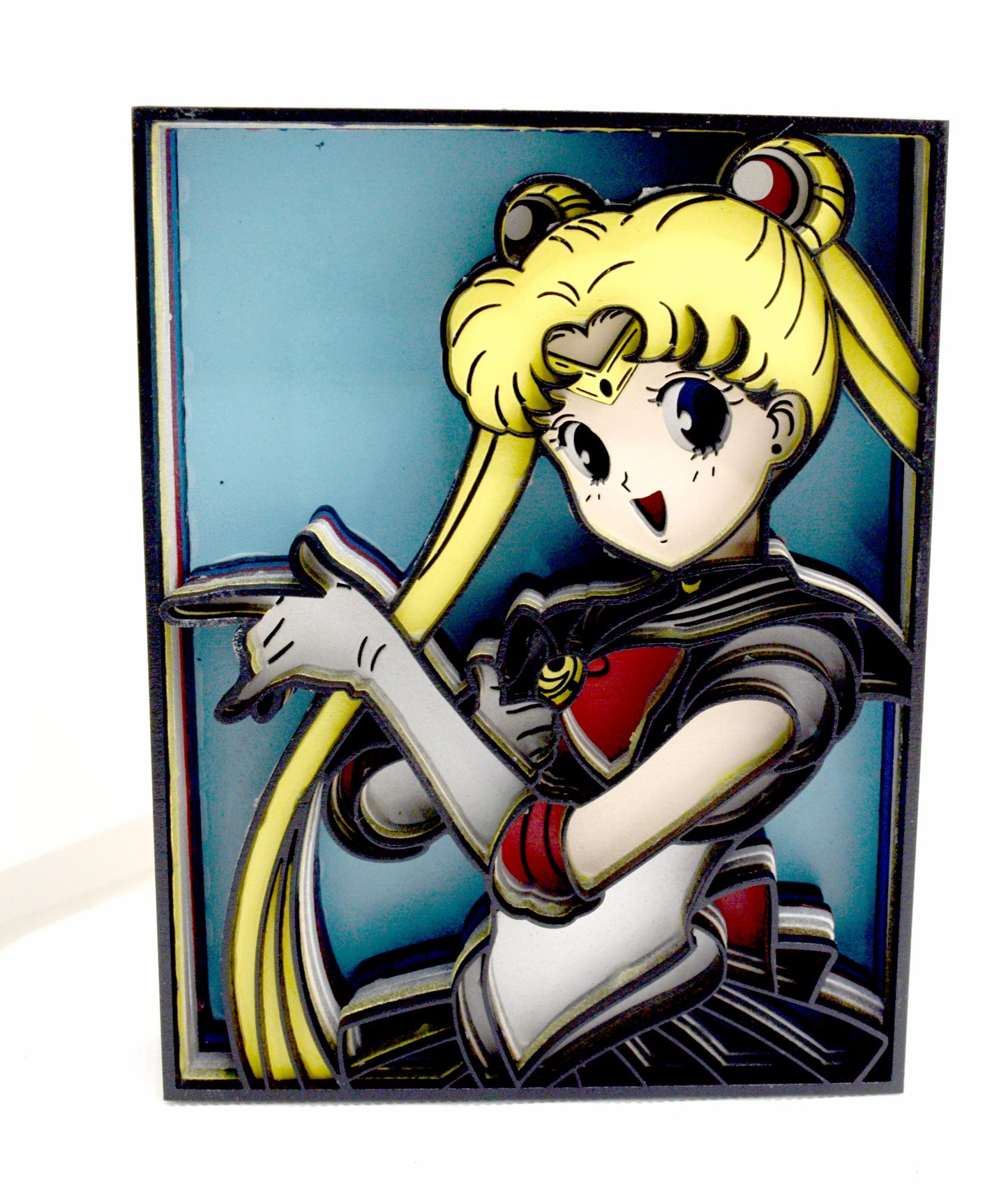 3-D Layered Sailor Moon Wooden Art