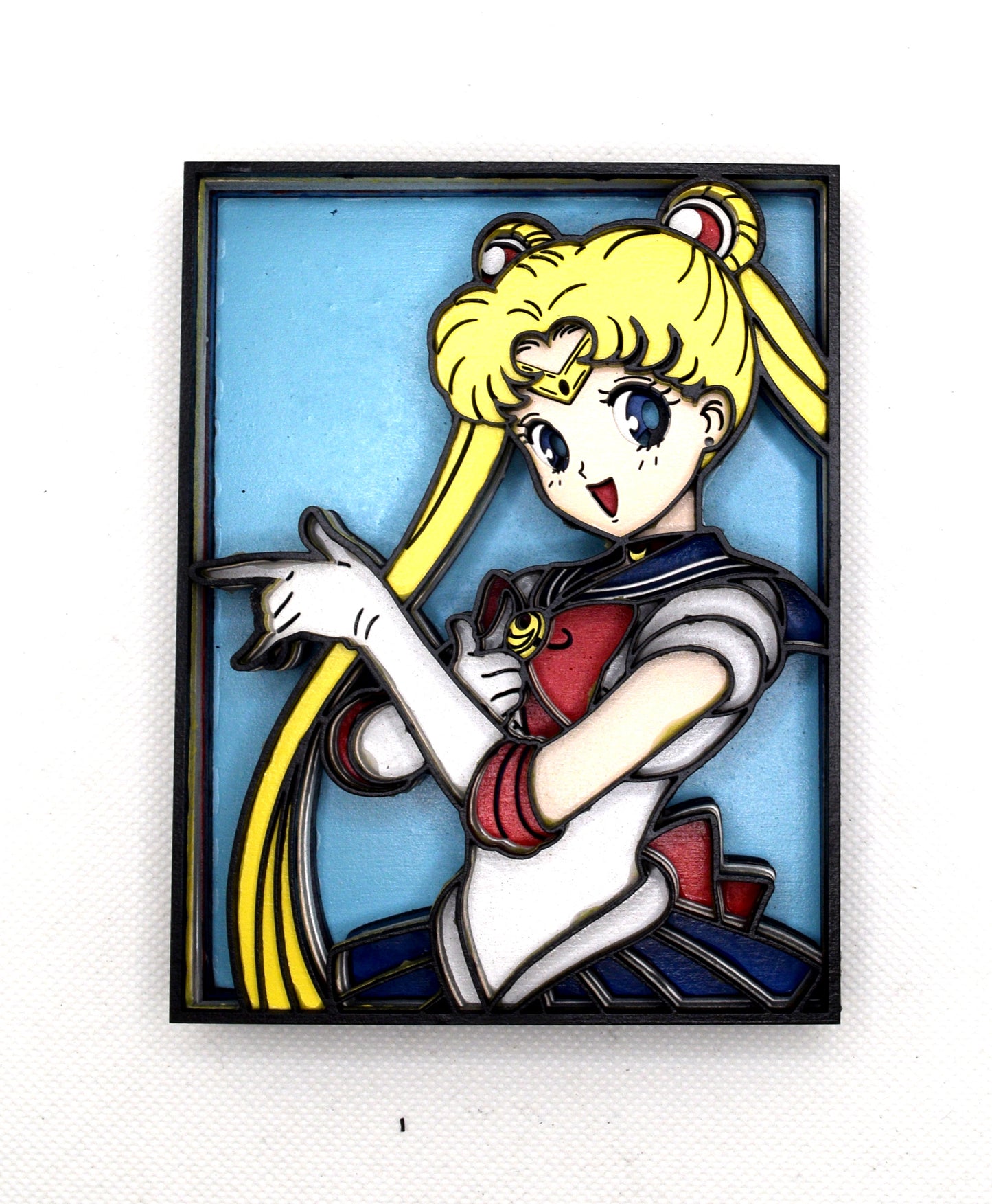 3-D Layered Sailor Moon Wooden Art