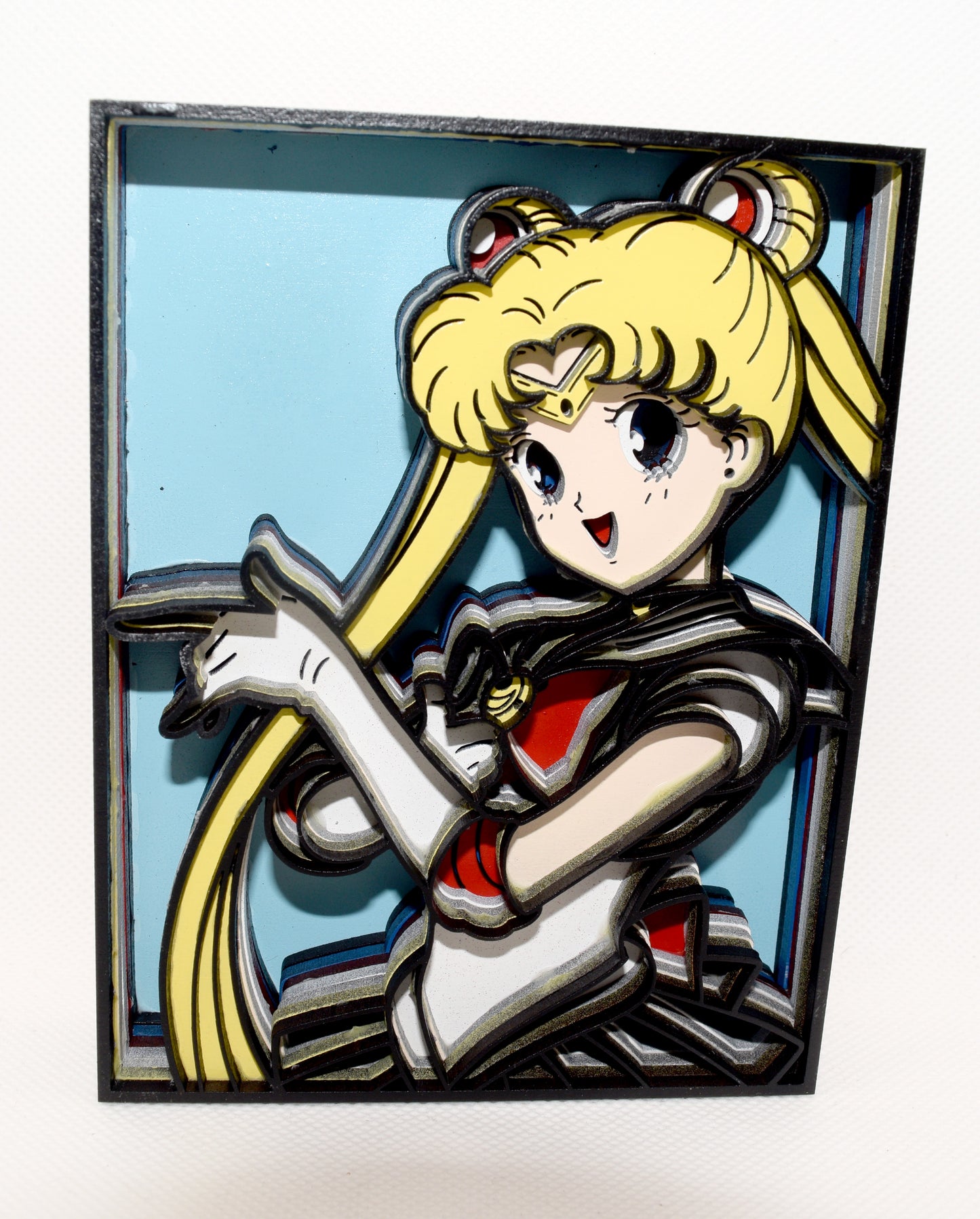 3-D Layered Sailor Moon Wooden Art