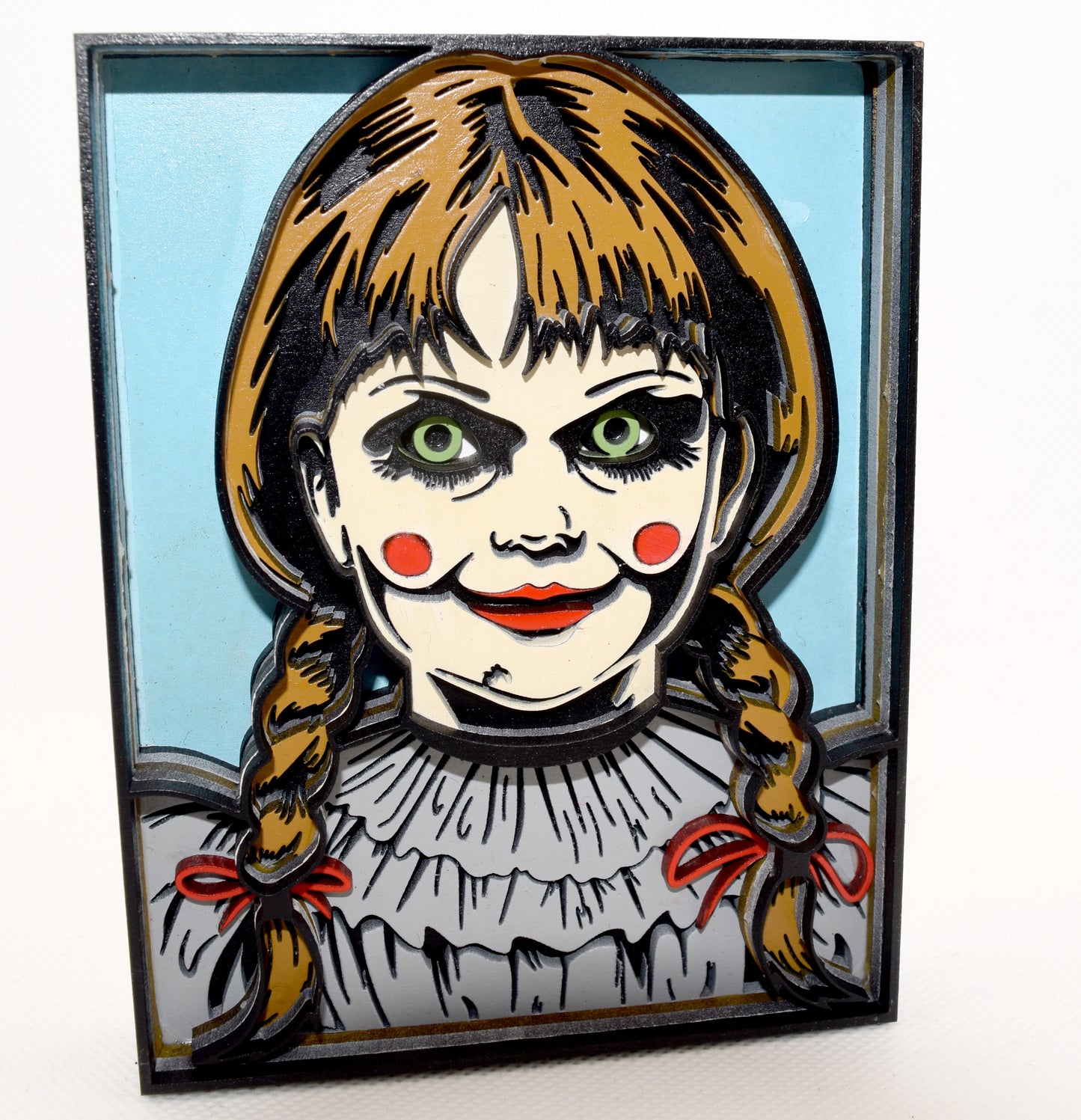 3-D Layered Annabelle Doll Wooden Art