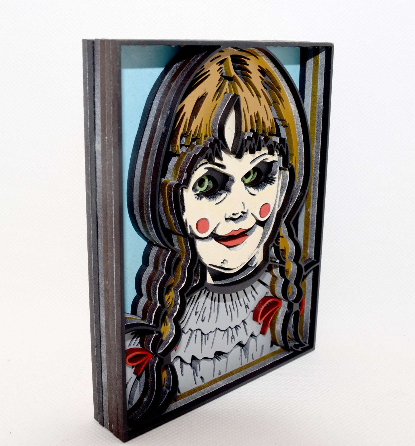 3-D Layered Annabelle Doll Wooden Art