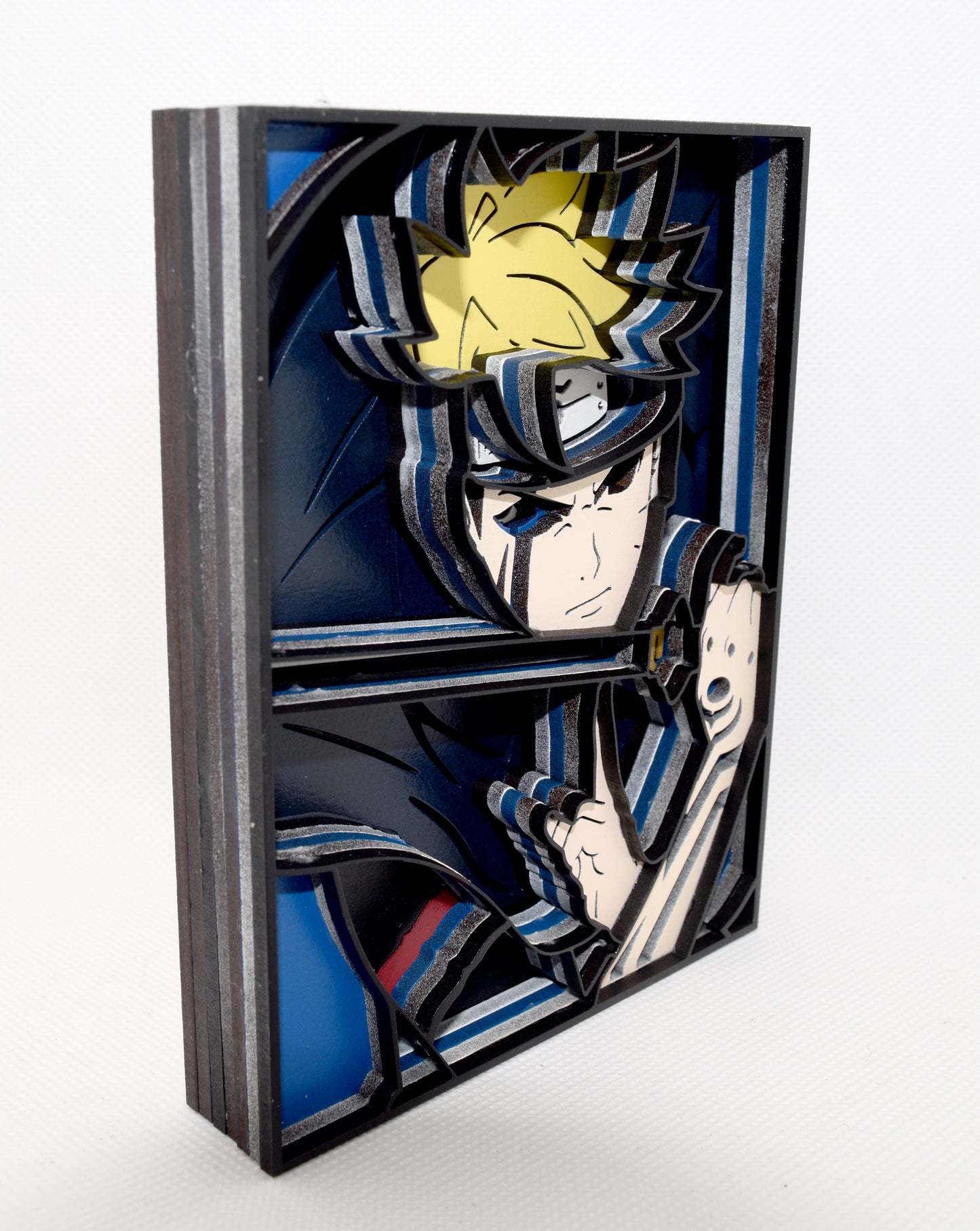 3-D Layered Boruto Wooden Art