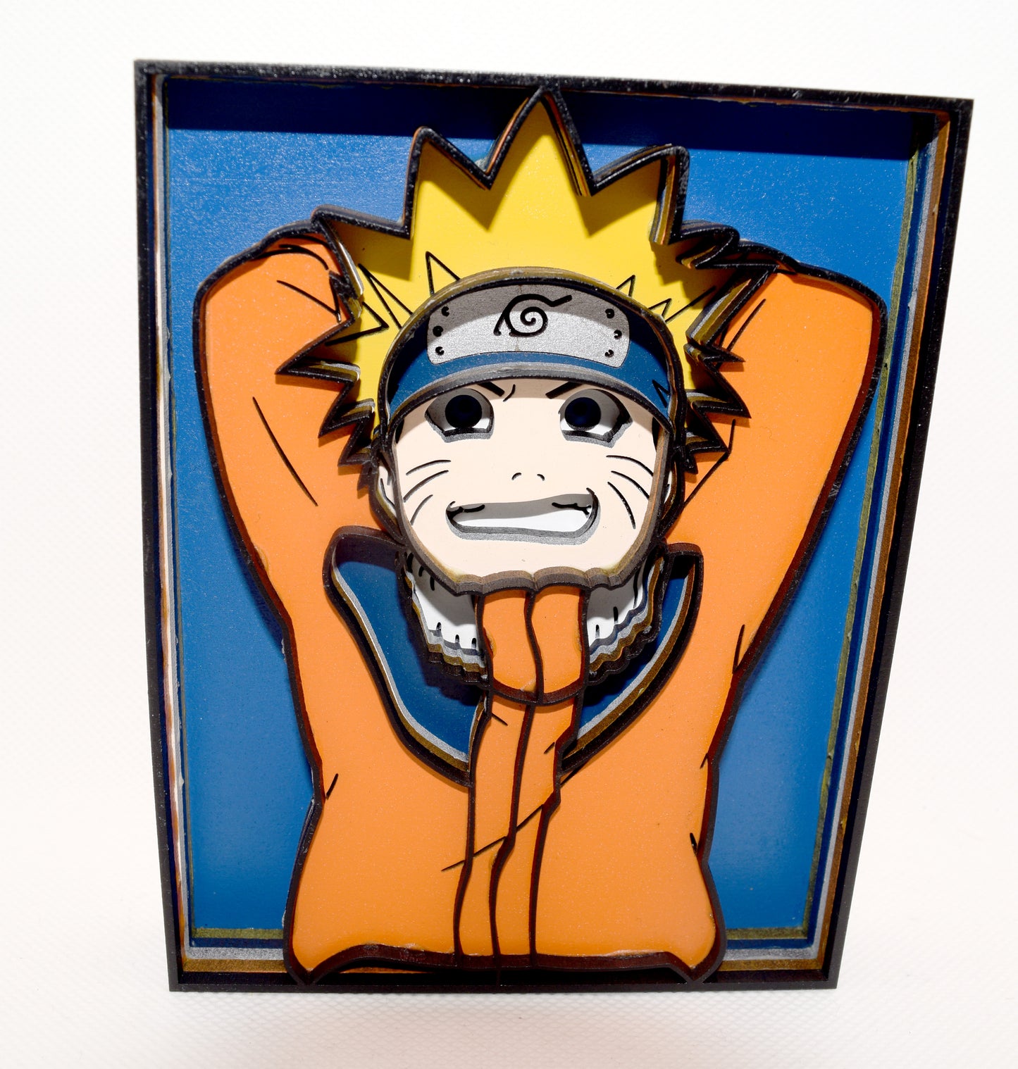 3-D Layered Naruto Uzumaki Wooden Art