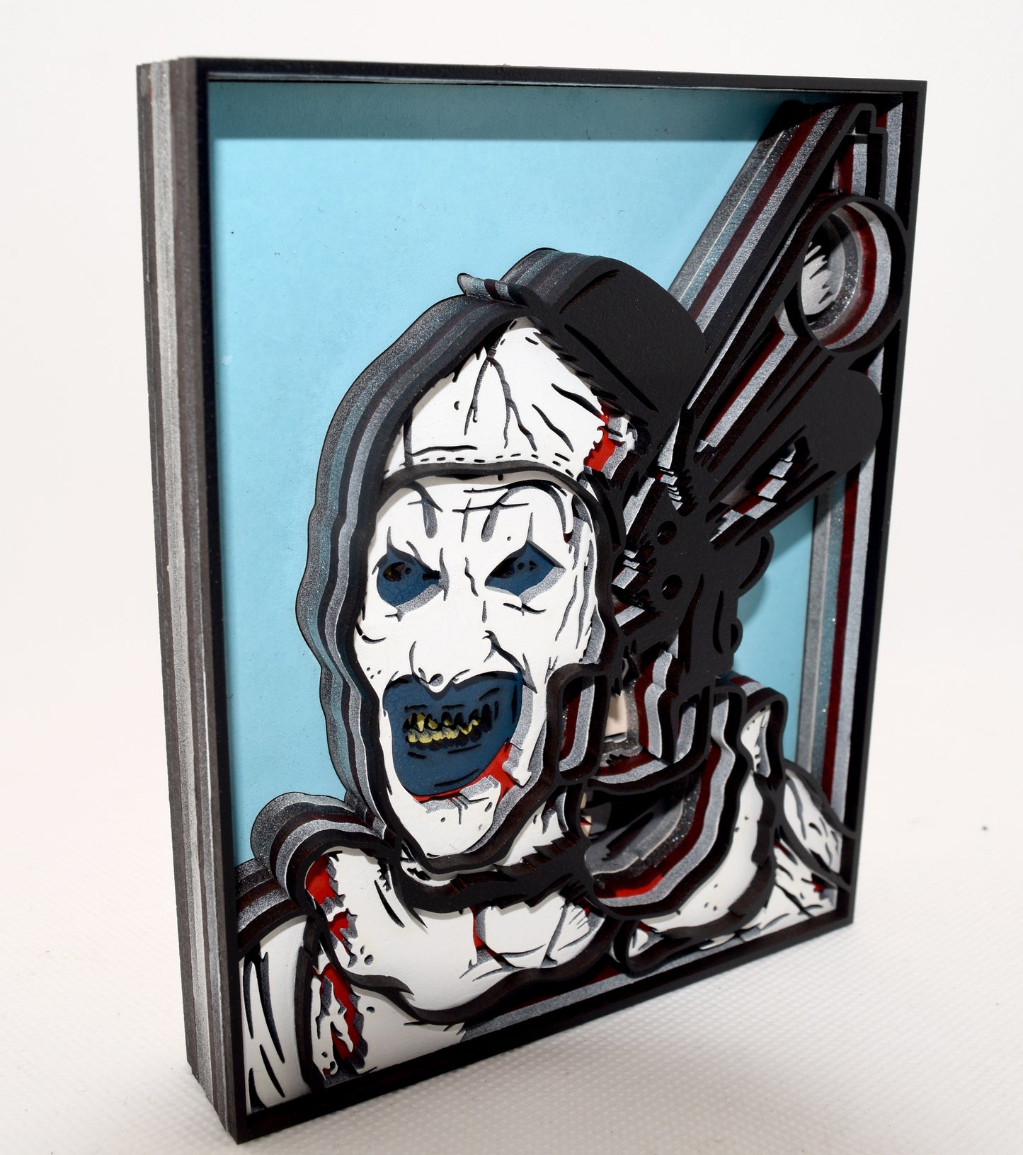 3-D Layered Art The Clown Terrifier Art