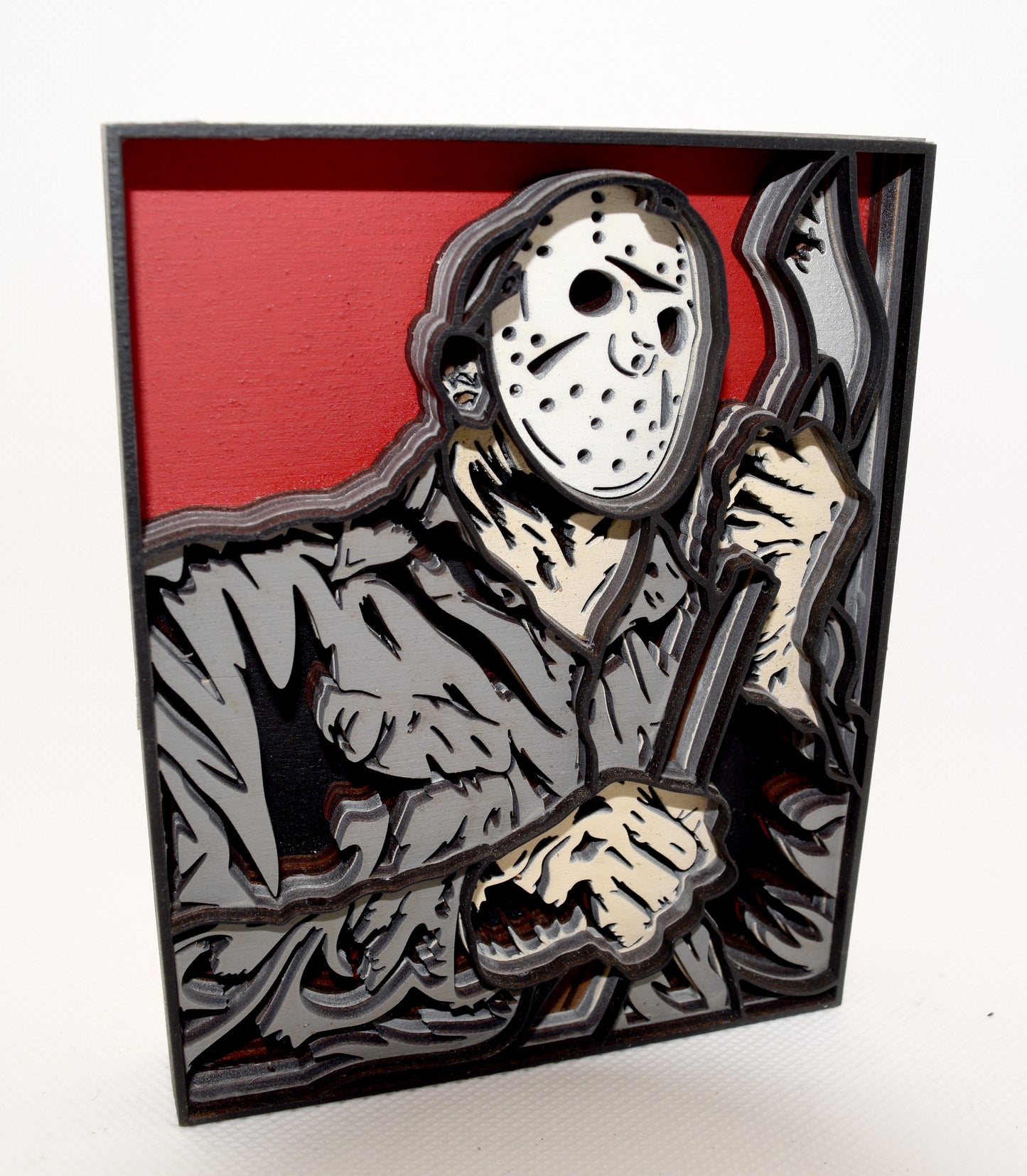 3-D Layered Jason Vorhees Wooden Art