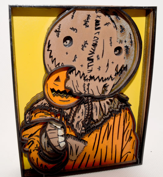 3-D Layered Sam Trick R Treat Art