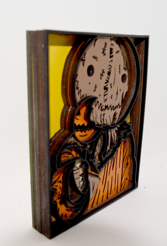 3-D Layered Sam Trick R Treat Art