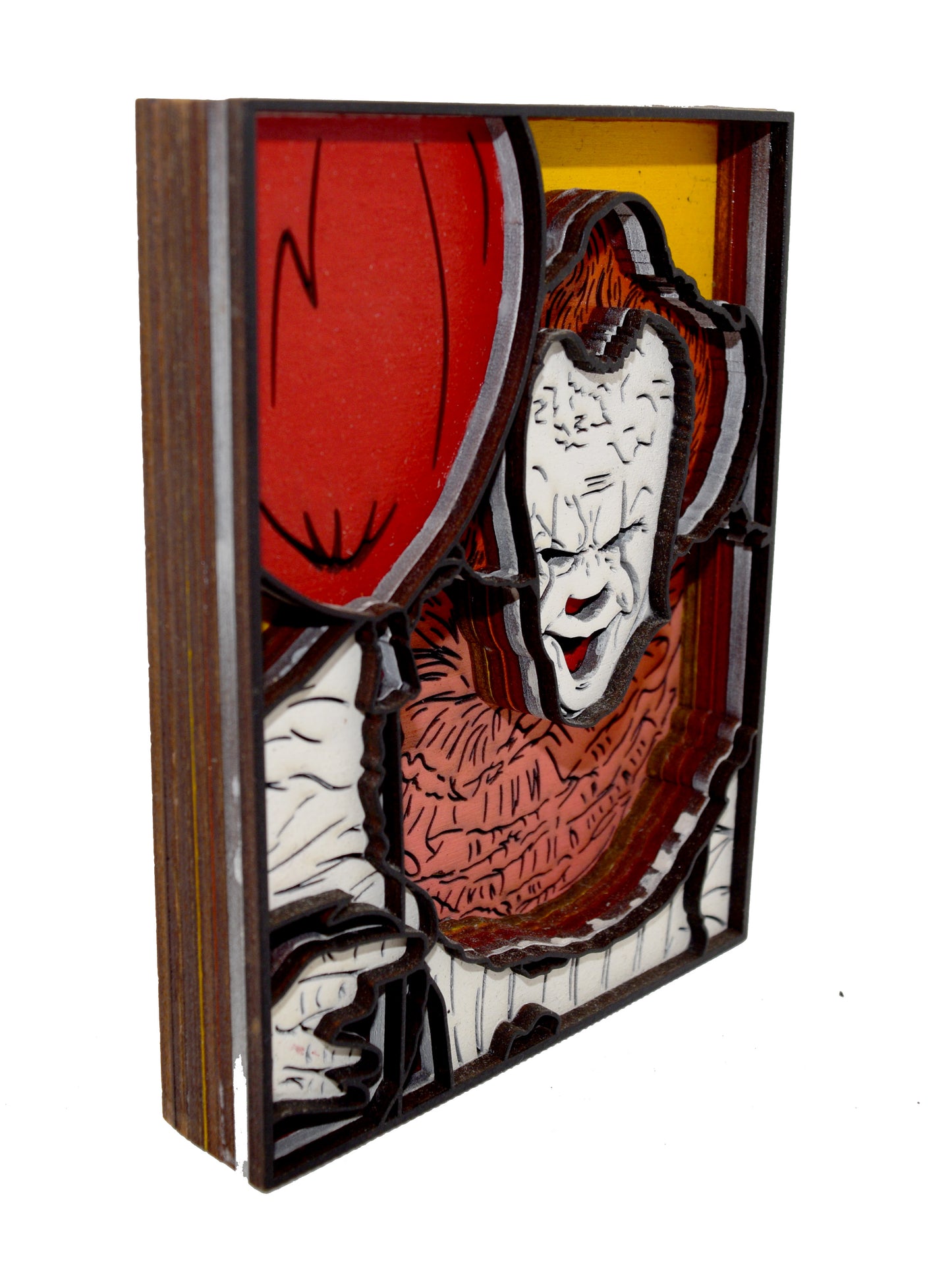 3-D Layered Pennywise IT Wooden Art