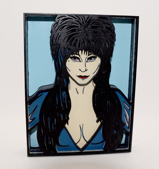 3-D Layered Elvira Wooden Art