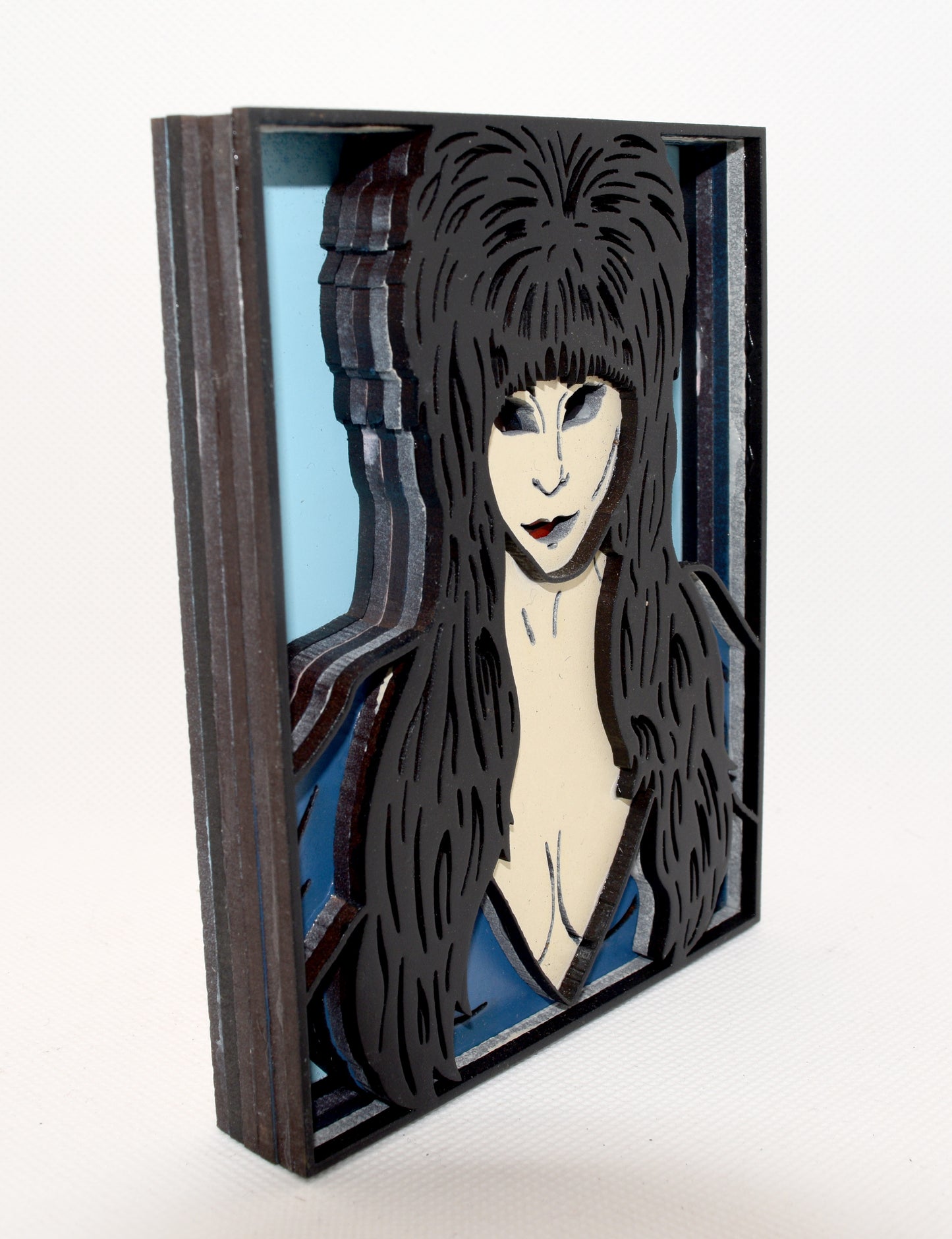 3-D Layered Elvira Wooden Art