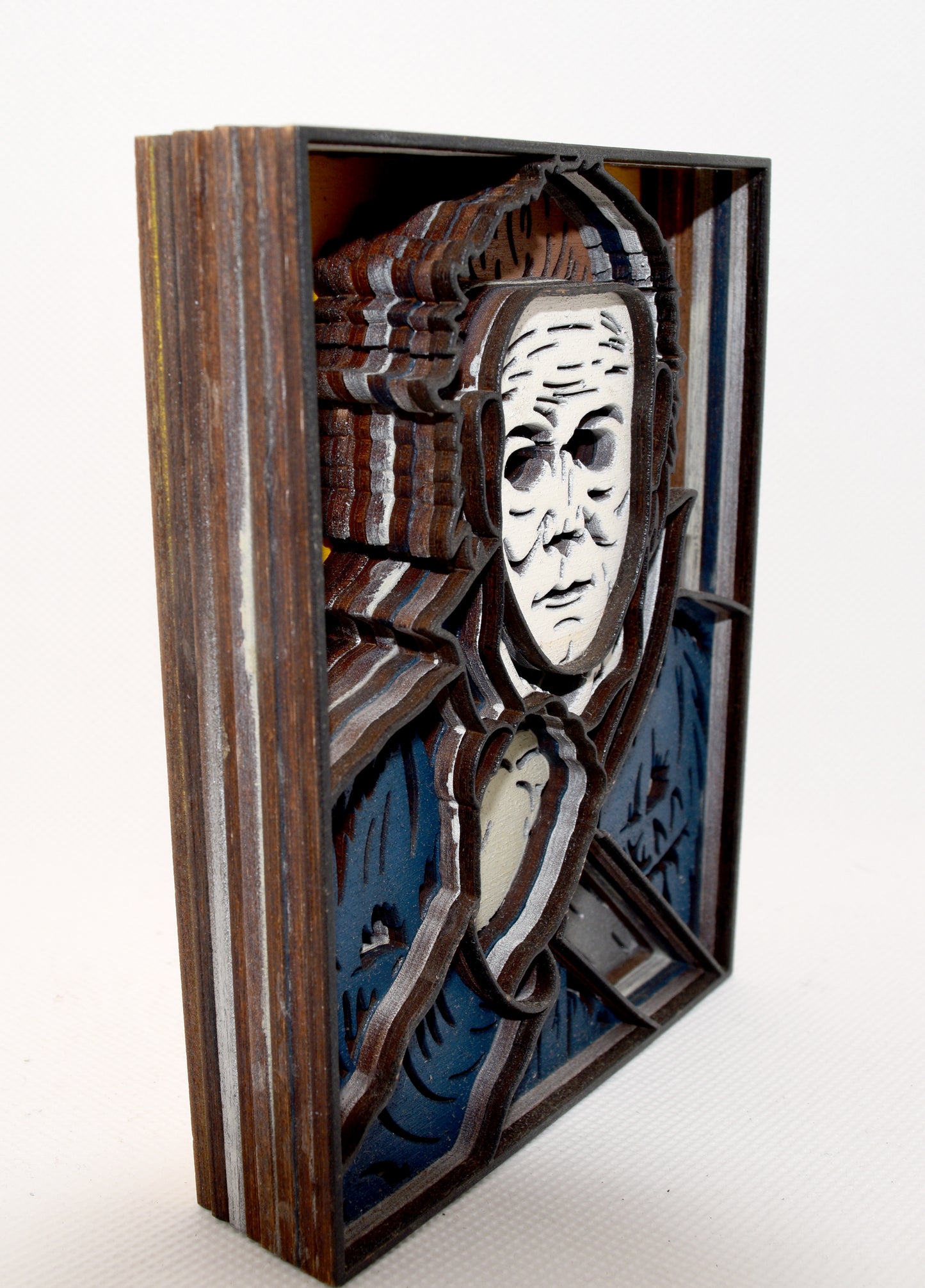 3-D Layered Micheal Myers Wooden Art
