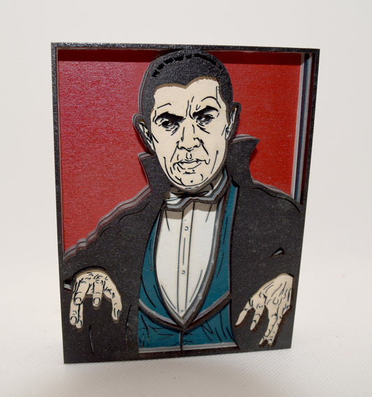 3-D Layered Dracula Wooden Art