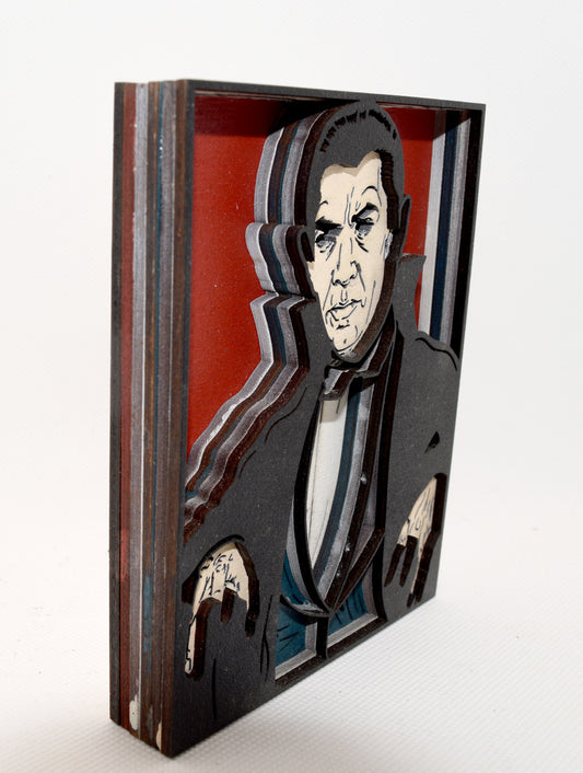 3-D Layered Dracula Wooden Art