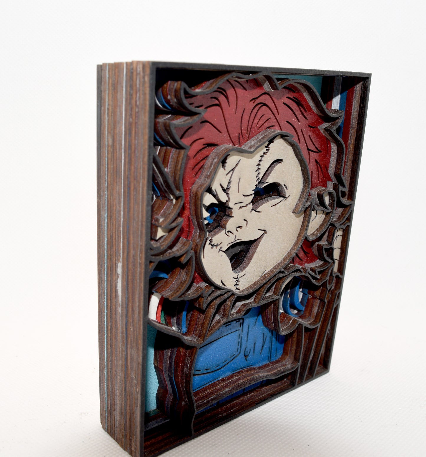 3-D Layered Chucky Wooden Art