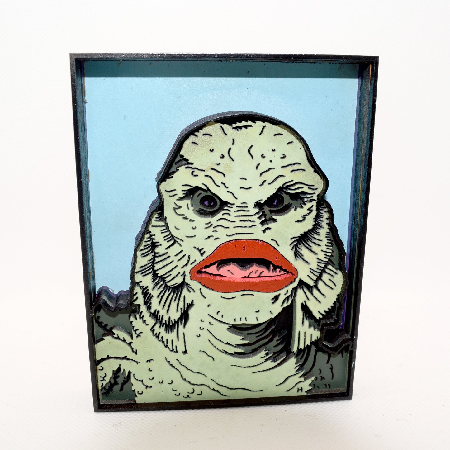3-D Layered Creature from The Black Lagoon Wooden Art