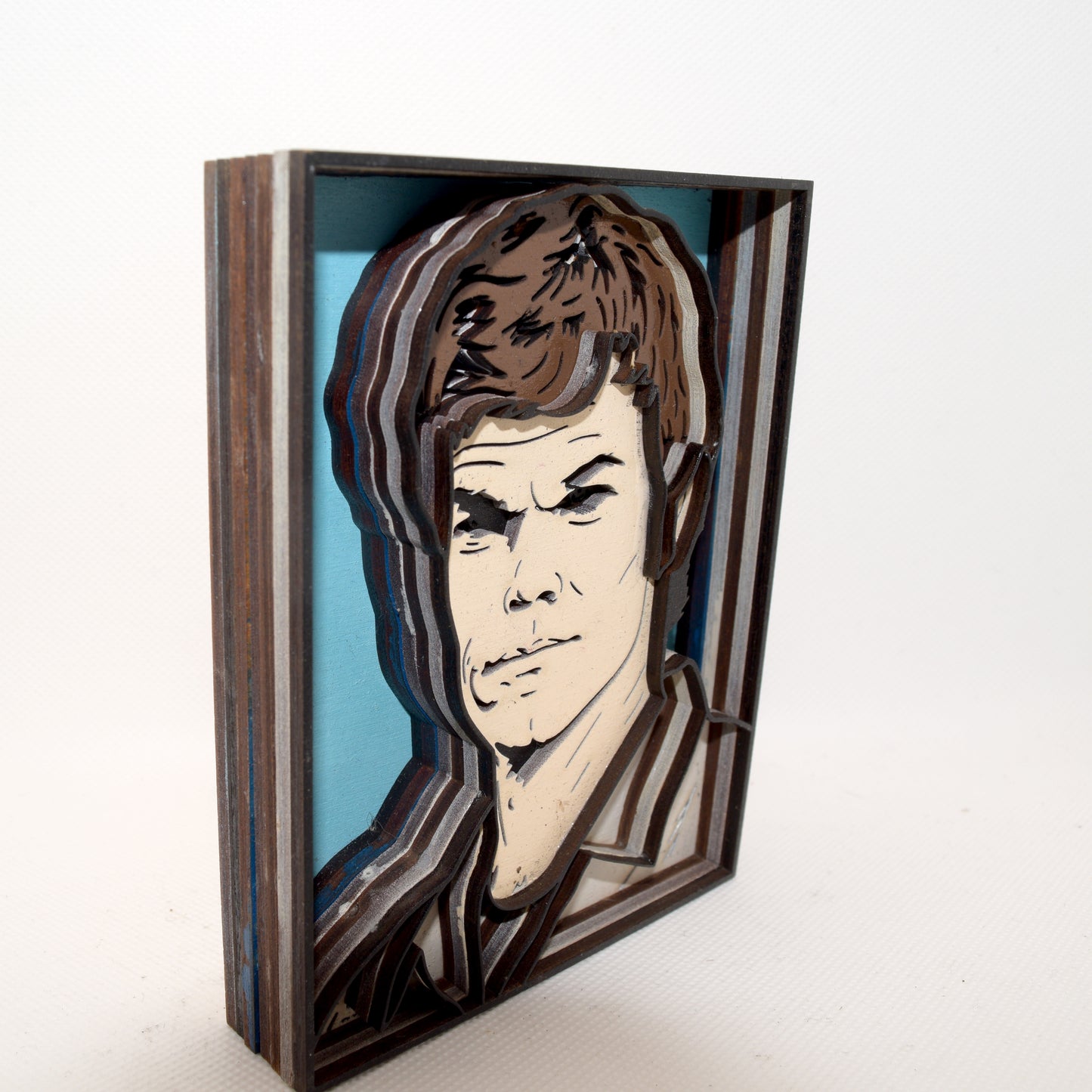 3-D Layered Dexter Morgan Wooden Art