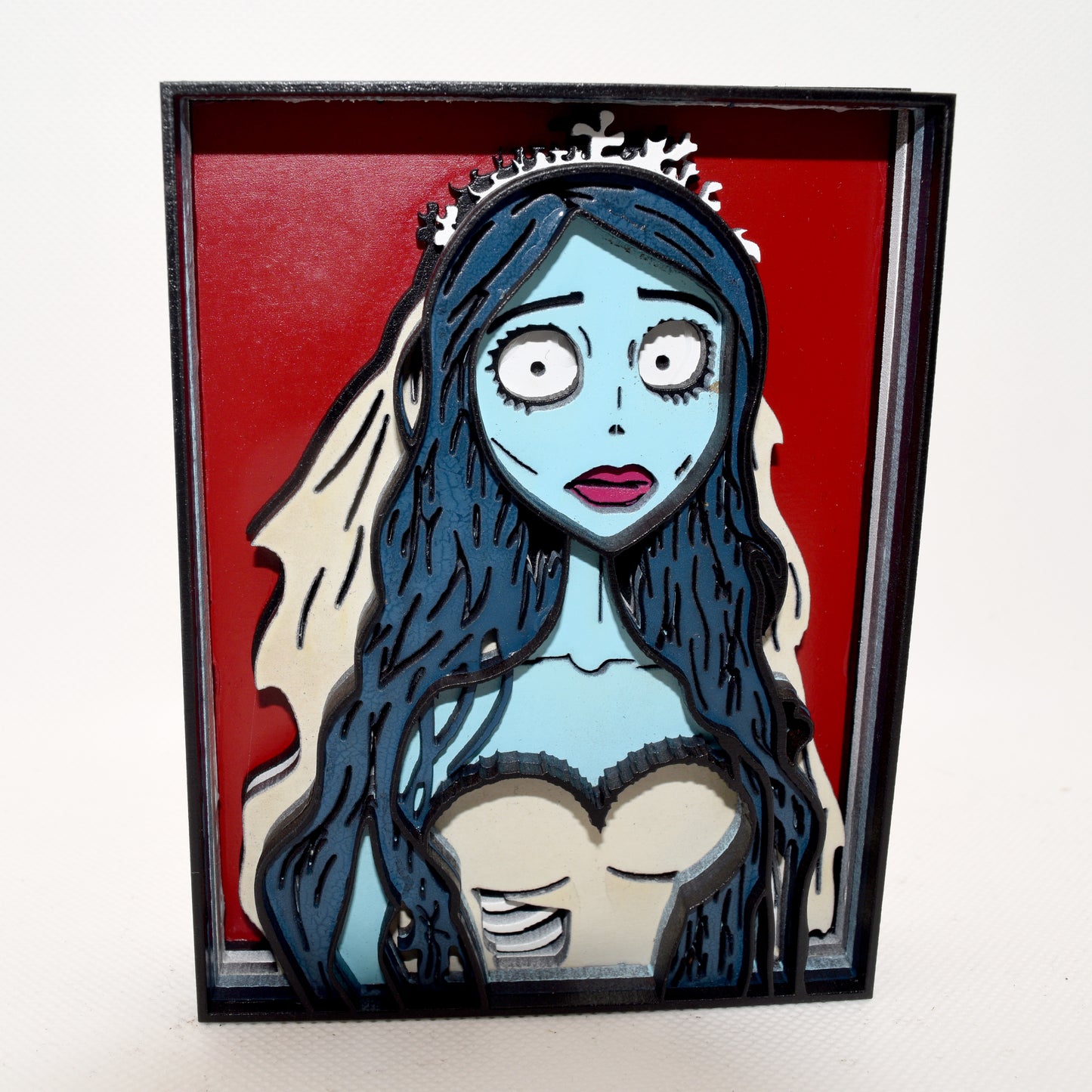 3-D Layered Emily (Corpse Bride) Wooden Art