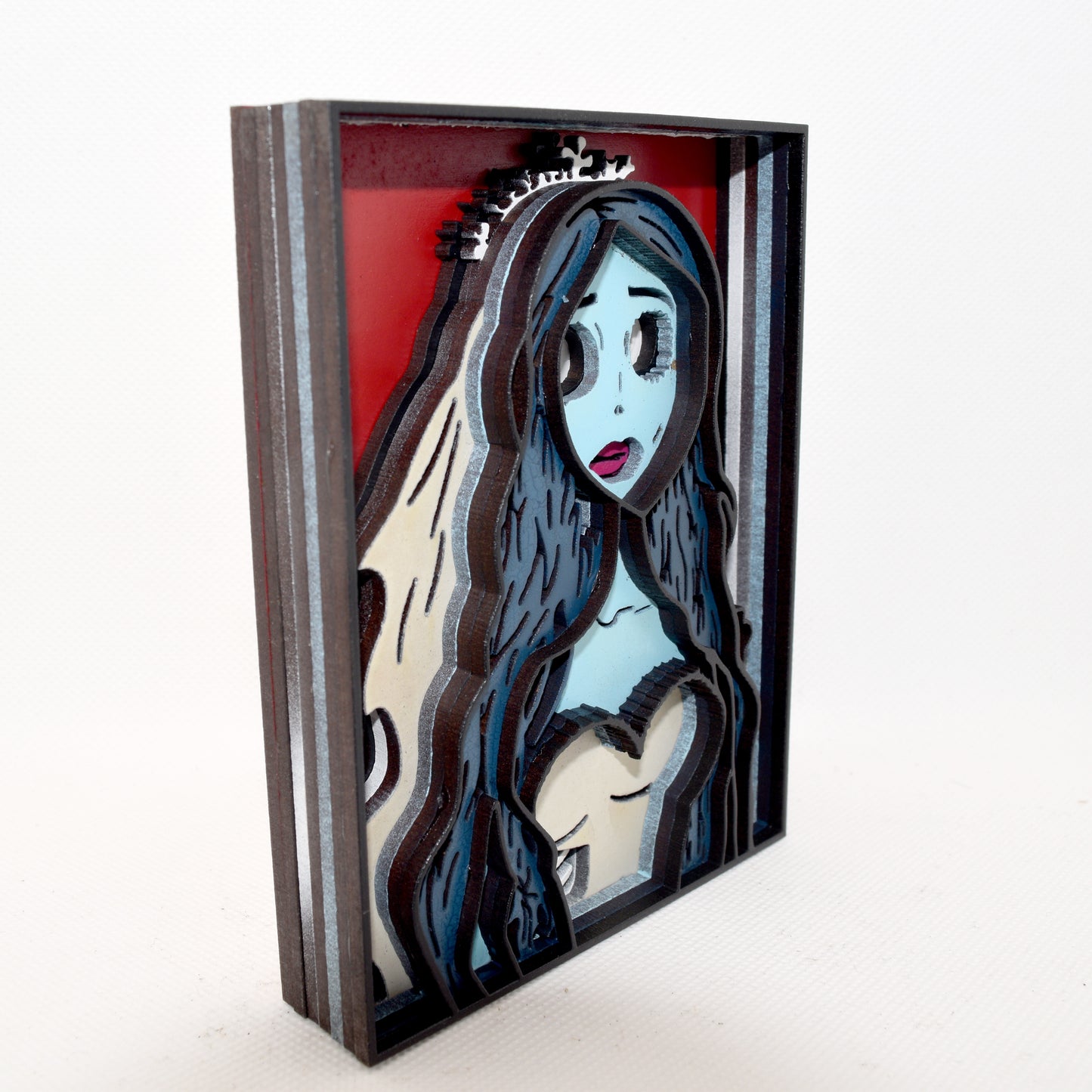 3-D Layered Emily (Corpse Bride) Wooden Art