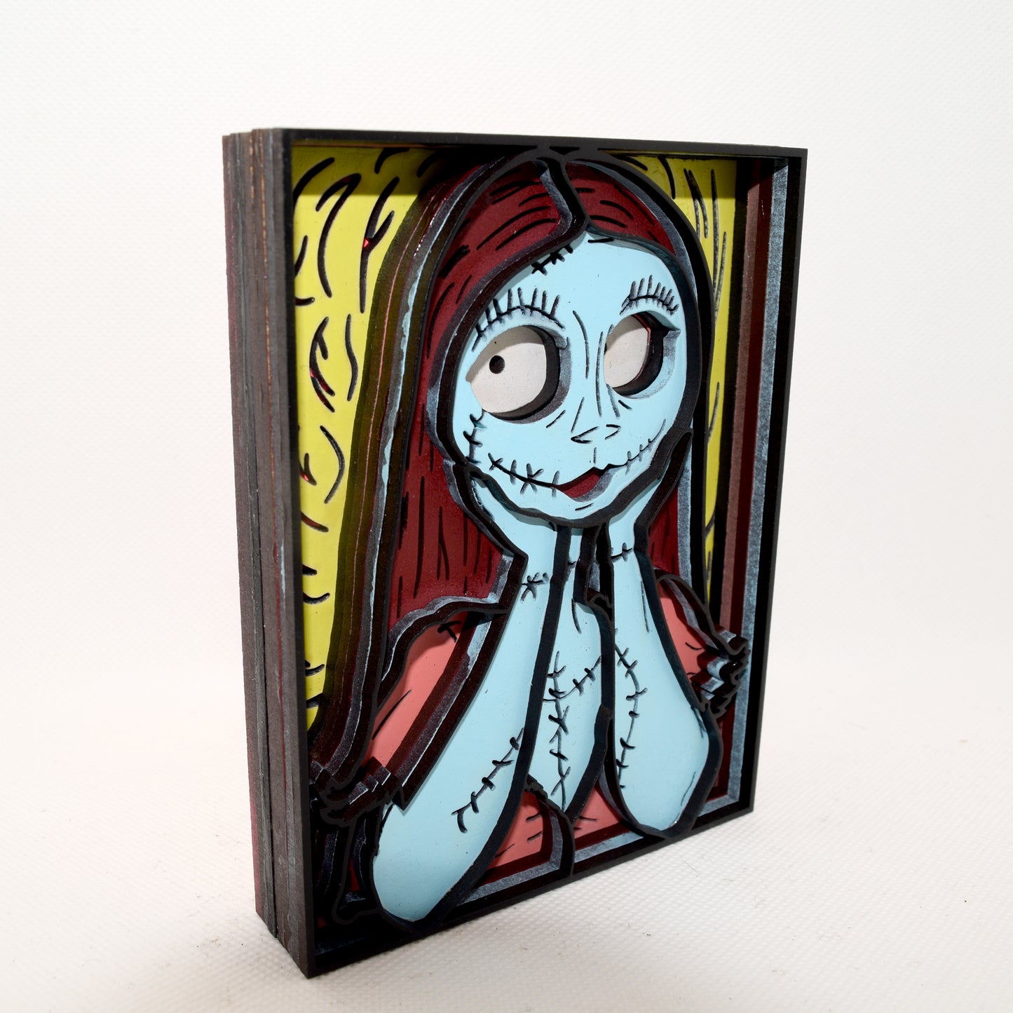 3-D Layered Sally Nightmare Before X-mas Wooden Art