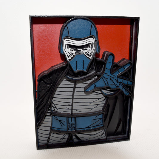 3-D Layered Kylo Ren Wooden Art