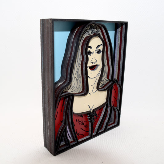 3-D Layered Sarah Sanderson (Hocus Pocus) Wooden Art