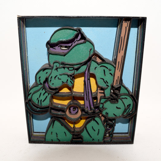 3-D Layered TMNT Donatello Wooden Art