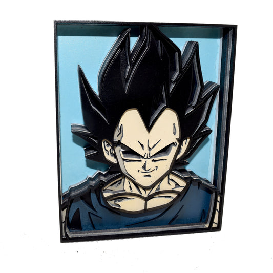 3-D Layered Vegeta Wooden Art