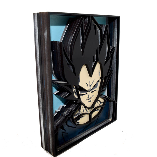 3-D Layered Vegeta Wooden Art