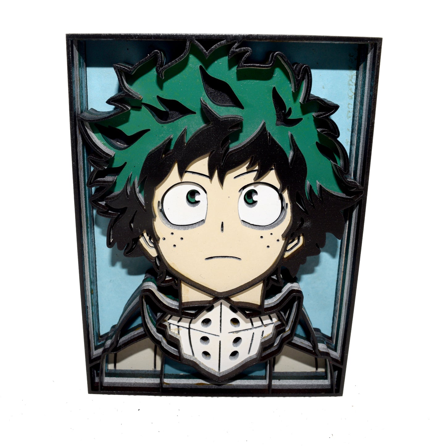 3-D Layered Izuku Midoriya Wooden Art