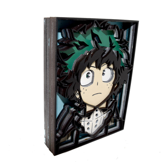 3-D Layered Izuku Midoriya Wooden Art