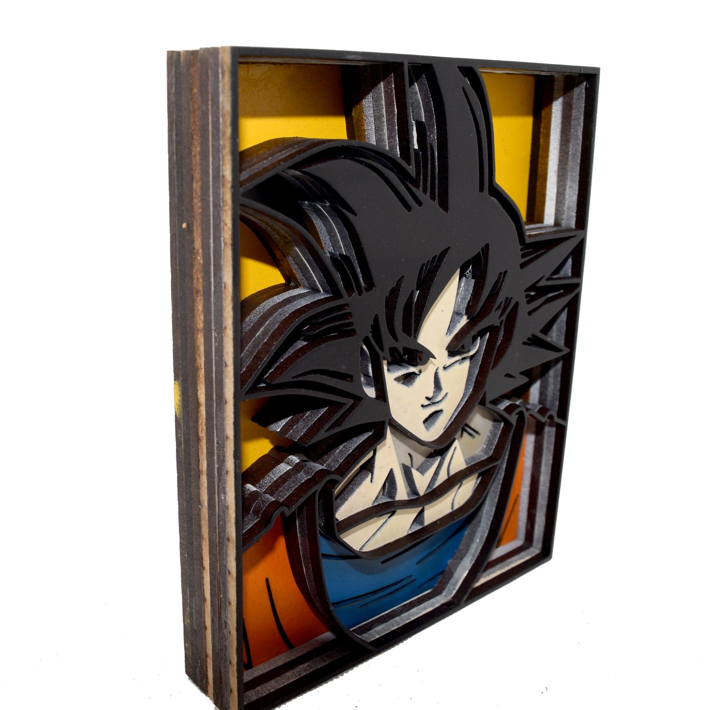 3-D Layered Goku Wooden Art