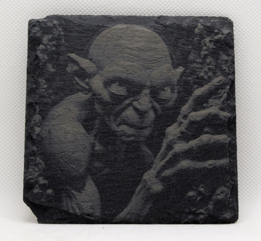 Gollum - Lord of the Rings Slate Coaster