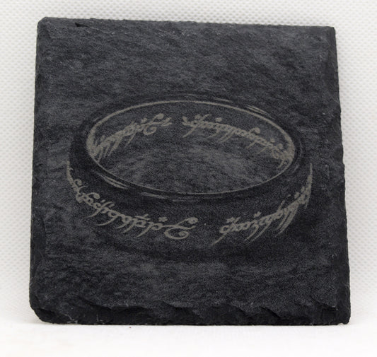 Ring - Lord of the Rings Slate Coaster