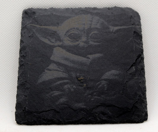 Baby Yoda Slate Coaster