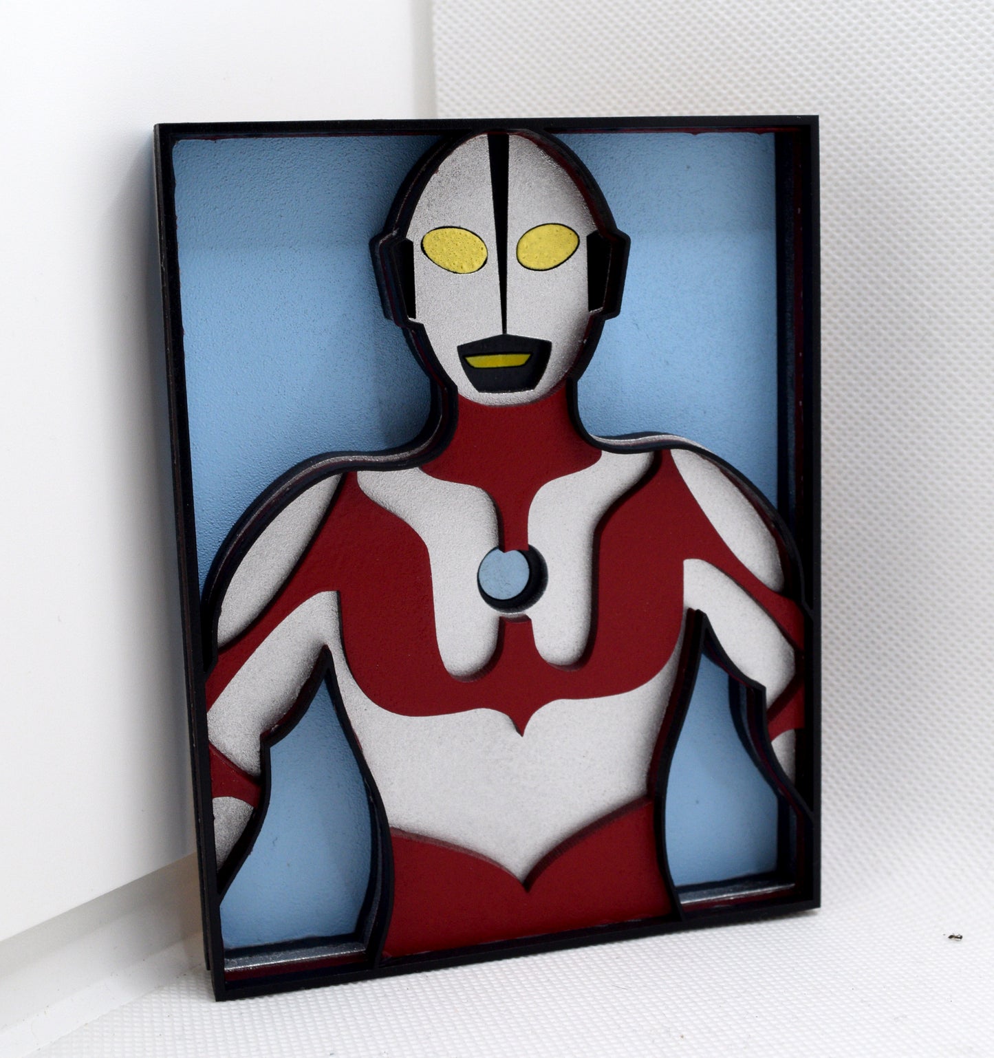 3-D Layered Ultraman Wooden Art