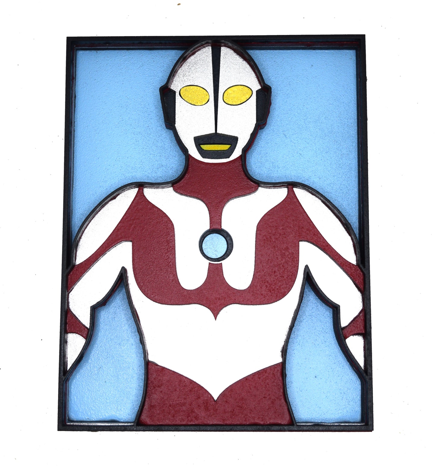 3-D Layered Ultraman Wooden Art