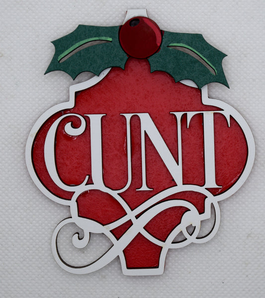 Cunt Fancy Arabesque Ornament