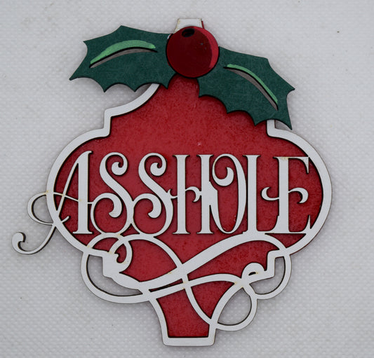 Asshole Fancy Arabesque Ornament