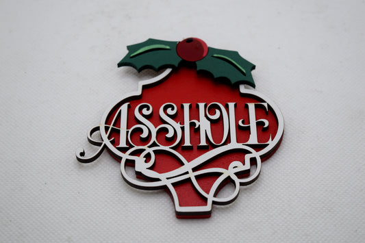 Asshole Fancy Arabesque Ornament