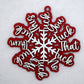 F*ck Everything Red F**k Flake Ornament