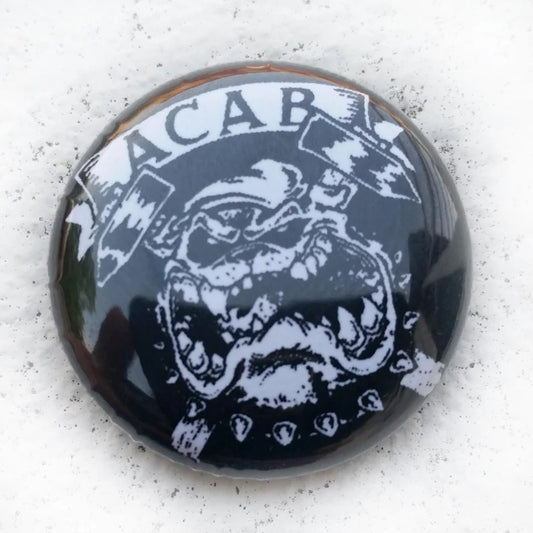 ACAB Bulldog 1 inch Button