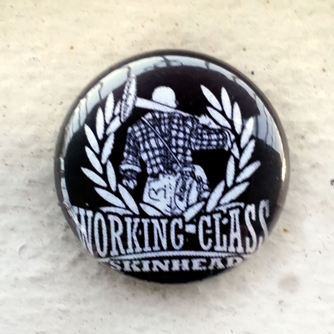 Working Class Skinhead 1 inch Button