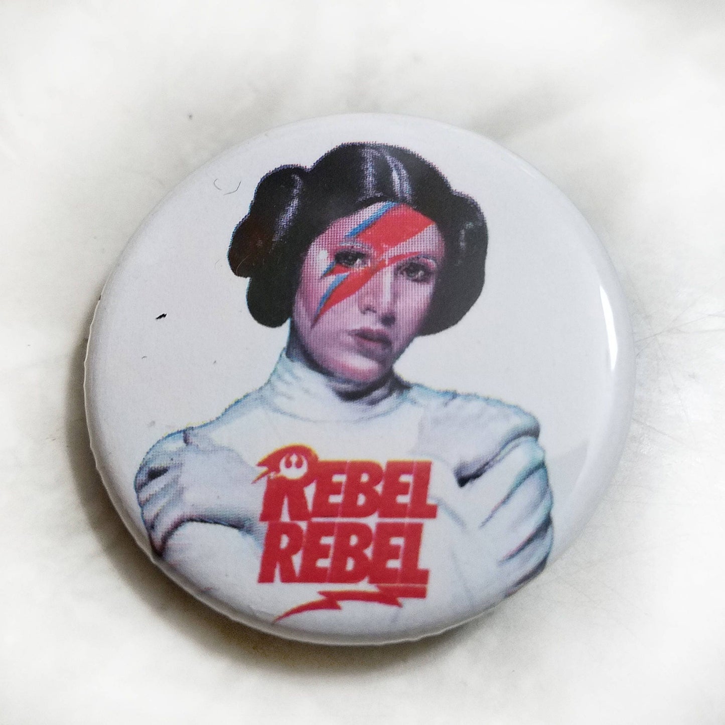 Rebel Rebel Princess Leia 1.25 inch Button