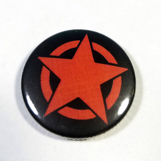 Red Star 1 Inch Button