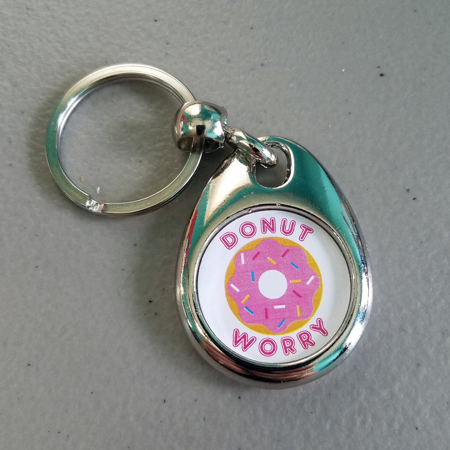 Donut Worry Keychain