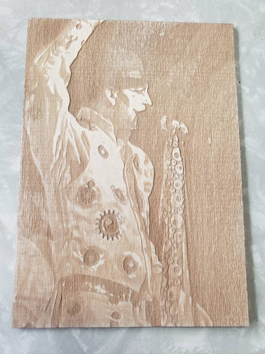 Monkey the Adicts #1 Photo 5x7 Engraved Wood