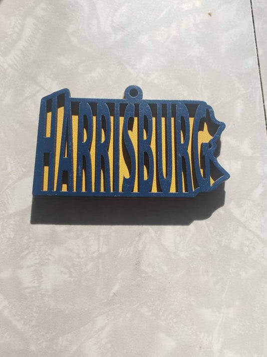 Harrisburg PA Christmas Ornament