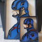 3-D Layered Captain America Wooden Art