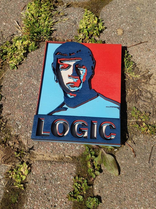 3-D Layered Logic Spock Wooden Art